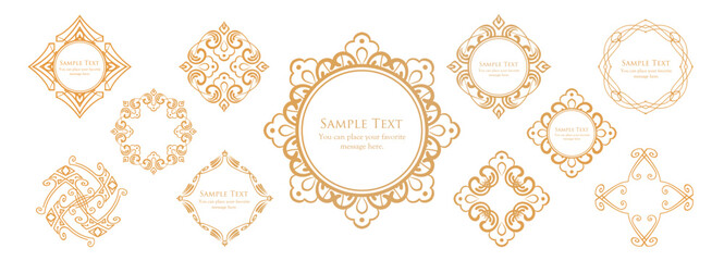 Halloween motif design material set