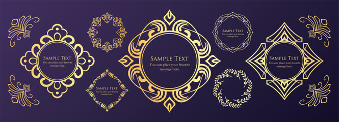 Halloween motif design material set