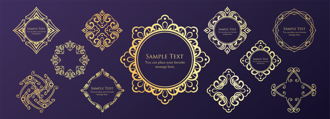 Halloween motif design material set