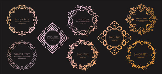 Halloween motif design material set