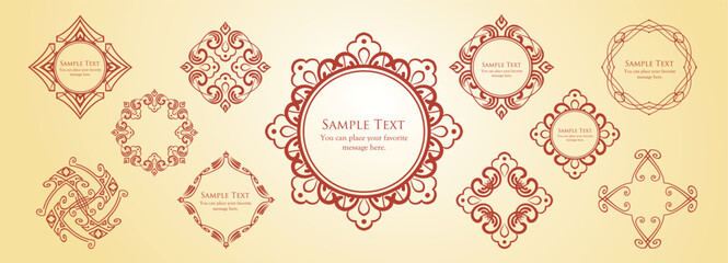 Halloween motif design material set