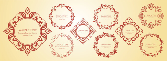 Halloween motif design material set