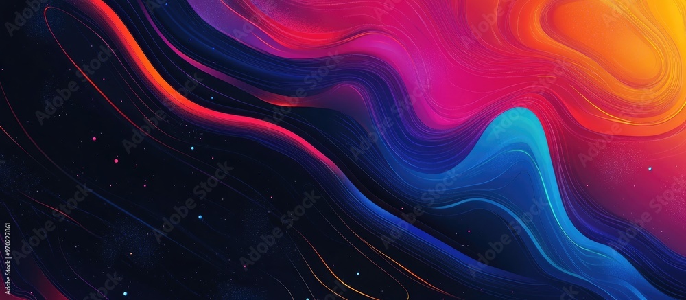 Poster abstract template design for web banners and headers