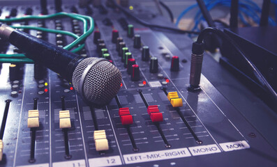 Recording studio microphone.