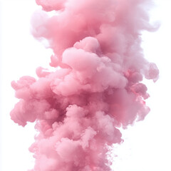 Fototapeta premium pink smoke on white background