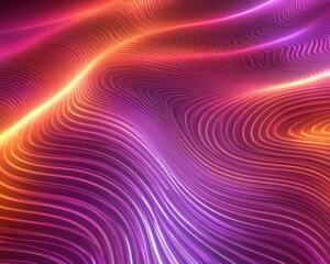 Obraz premium Vibrant Wave Line Light Effect Background for Banner and Flyer Design