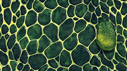 Seamless pattern featuring green anaconda skin texture