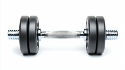 Obraz premium A pair of dumbbells with a silver handle