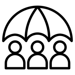 Risk management icon