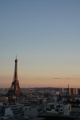 Obraz premium Eiffel Tower Sunset