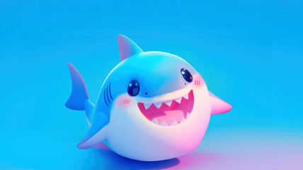 Cute little shark animal