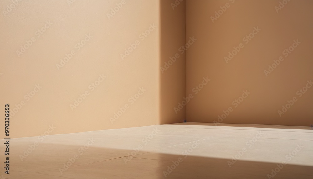 Poster empty brown wall background versatile for product display empty cream wall background product displa