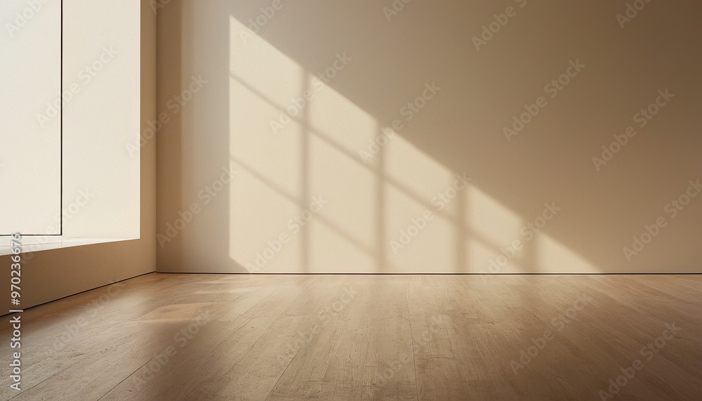Poster empty brown wall background versatile for product display empty cream wall background product displa