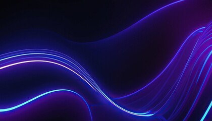 Abstract dark background with purple and blue wave lines background 511