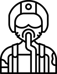Pilot military icon