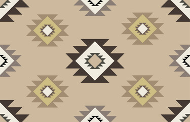 Ethnic tribal Aztec colorful background. Seamless tribal pattern, folk embroidery, tradition geometric Aztec ornament. Traditional design for fabric, textile, print, rug, paper