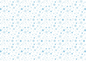 シームレスな雪の結晶の背景イラスト