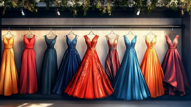 strapless open back dress Heavy Embroidered Formal Organza Party Dress (DZ17820) – DressyZone.com main image 0