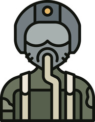 Pilot military icon