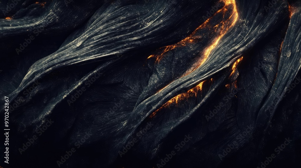 Aufkleber textured abstract background with dark tones and vibrant fiery highlights. ideal for creating dramat