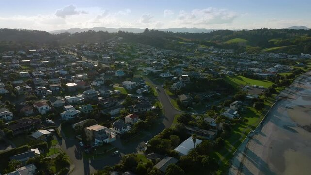 The coastal holiday town of Snells Beach, near Warkworth, Auckland, New Zealand.