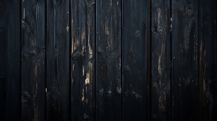 Fototapeta premium Black Wooden Wall Texture