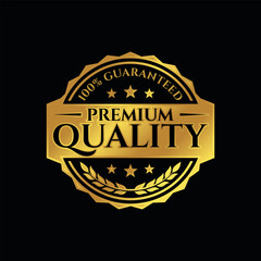 Fototapeta premium Premium Quality stamp, badge or logo. Satisfaction Guaranteed badge, trust badge design, guarantee badge.
