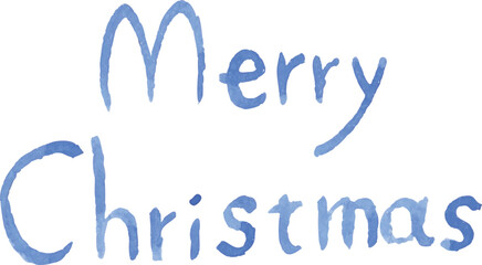 Obraz premium 水彩タッチのメリークリスマスの文字のベクターイラスト02