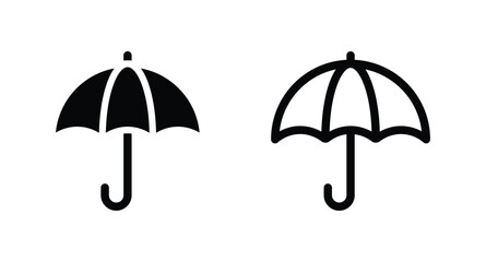umbrella icon vector. umbrella sign icon for web site