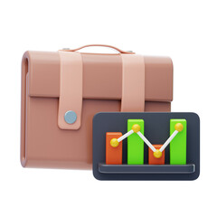 3D Main Strategies in Wealth. 3D Icon