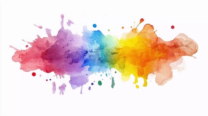 Obraz premium colorful paint splashes