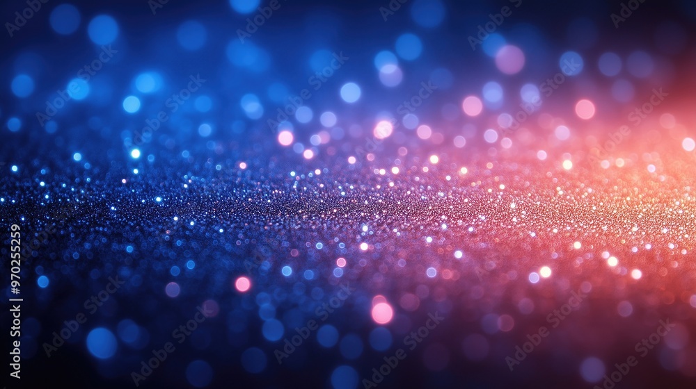Poster abstract background featuring glowing blue and pink light spots creating a dreamy atmosphere. the so