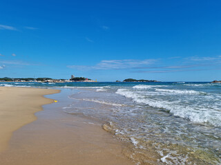 This is Sampo Beach in Gangwon-do, South Korea.