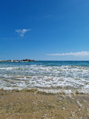 This is Sampo Beach in Gangwon-do, South Korea.