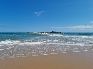 This is Sampo Beach in Gangwon-do, South Korea.