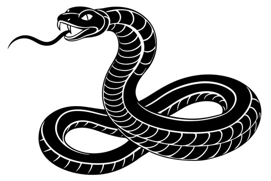 recommend clip art: Snake silhouette vector art .This is an editable and printable vector eps file
