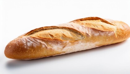France Food, Baguette on white background isolated.
