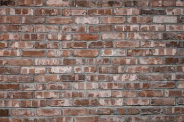 defined red brick wall for background