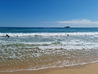 This is Sampo Beach in Gangwon-do, South Korea.