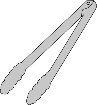 recommend clip art: Kitchen Tongs Illustration