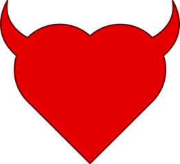 Heart with Devil Horns