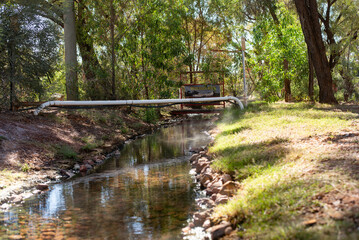 Artesian bore drain at Yowah