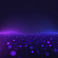 blue and purple gradient background Futuristic round particles
