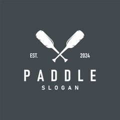 Paddle Logo Boat Paddle Design Vector Illustration Symbol Simple Design