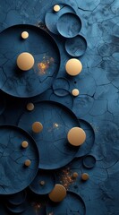Abstract Circles and Texture