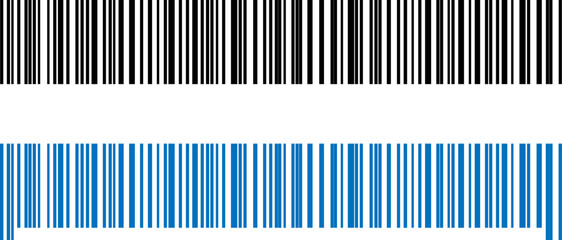 Fake barcode for design collection. Barcode labels code stripes sticker isolated on white background.