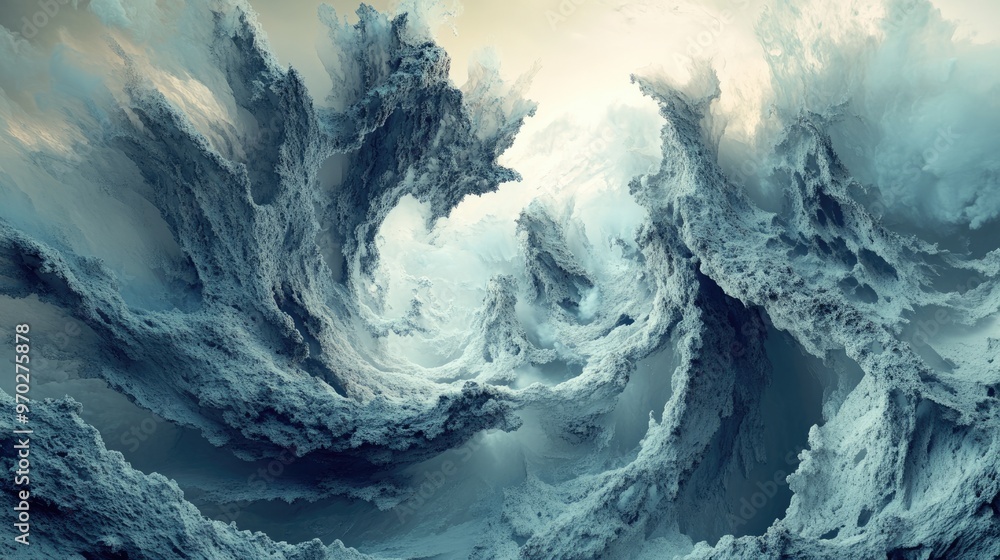Aufkleber stunning surreal deformations create a captivating backdrop ideal for imaginative concepts and artis