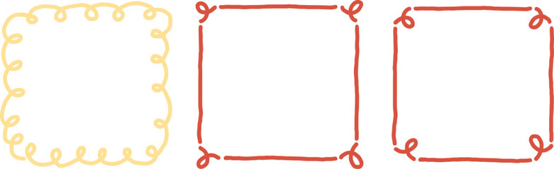 손그림 프레임 장식