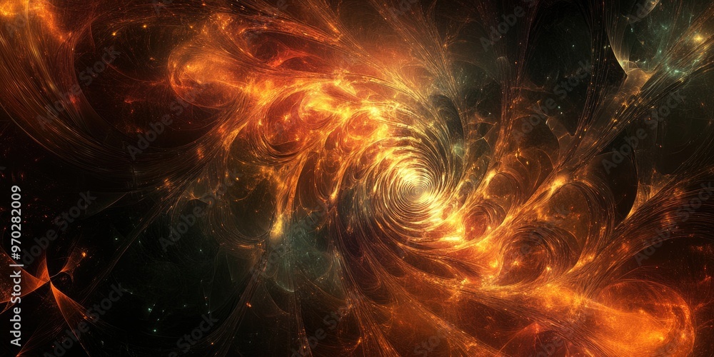 Poster abstract futuristic fractal background suitable for design and networking applications