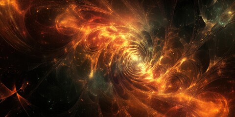 Abstract futuristic fractal background suitable for design and networking applications